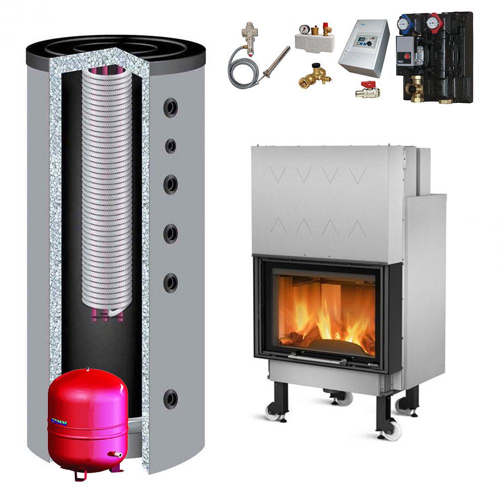Kamineinsatz wasserführend La Nordica Termocamino WF Plus DSA 20,5 kw + Hygienespeicher<br>(Variante: TermoCamino +Hygienespeicher) Kamineinsatz wasserführend La Nordica Termocamino WF Plus DSA 20,5 kw + Hygienespeicher<br>(Variante: TermoCamino +Hygienespeicher)